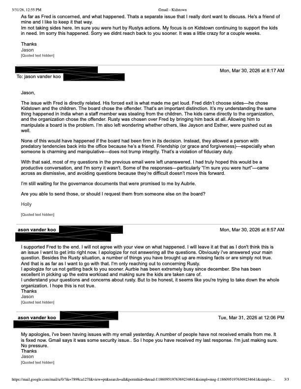Jason refuses to answer any questions about accountability